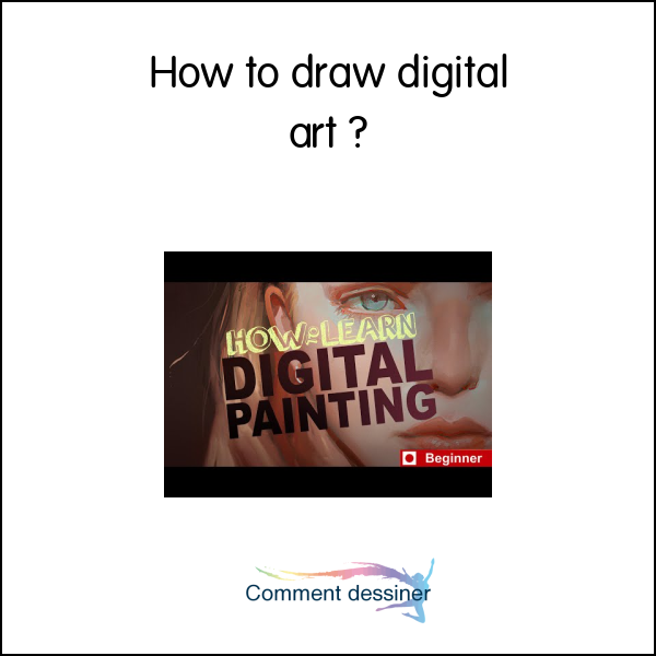 How to draw digital art